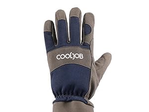 COOLJOB Thorn Proof Rose Pruning Garden Gloves for Men, Long Sleeve Padded Yard Work for Bush, Blackberry, Cactus, Heavy Duty/Puncture Resistant/Machine Washable, Large, Navy