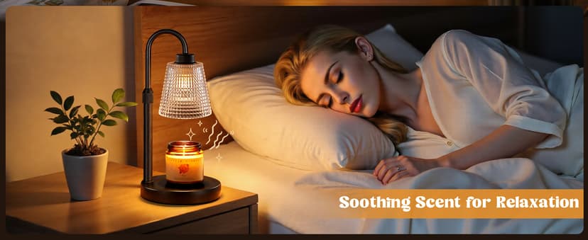 Dimmable Candle Warmer for Jar Candles, Height Adjustable Wax Warmer,Halloween Decorations House Warming Gifts New Home Innqoo Candle Warmer Lamp with Timer Home Decor Birthday Gifts for Women B0DZFGTCLR