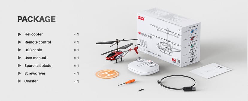 SYMA S107H-E RC Helicopter for Kids 8-12 and Beginners, Remote Control Helicopter with Altitude Hold, 2 Speed Modes, Whole Alloy Toy for Boys Girls Indoor Gift