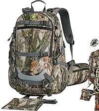 Hunting Fanny Pack for Men, Camo Waist Pack for Hunter, Fanny Hunting Backpack with Rifle, Shotgun, and Bow Holder (Fanny Pack Upgrade)