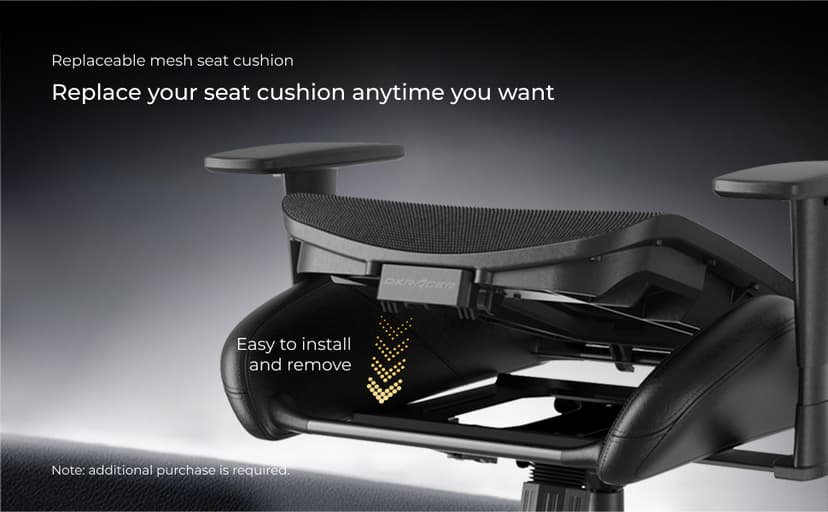 DXRacer Drifting L Ergonomic Video Gaming Chair with Lumbar Support and Headrest, Office Reclining Computer Chair for Adults (EPU Leatherette, Zero)