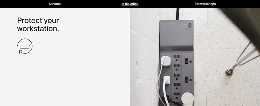 Belkin 12-Outlet Surge Protector Power Strip w/ 12 AC Outlets & 8ft Flat Plug, UL-listed Heavy-Duty Extension Cord for Home, Office, Travel, Computer, Laptop, Charger - 3,940 Joules of Protection