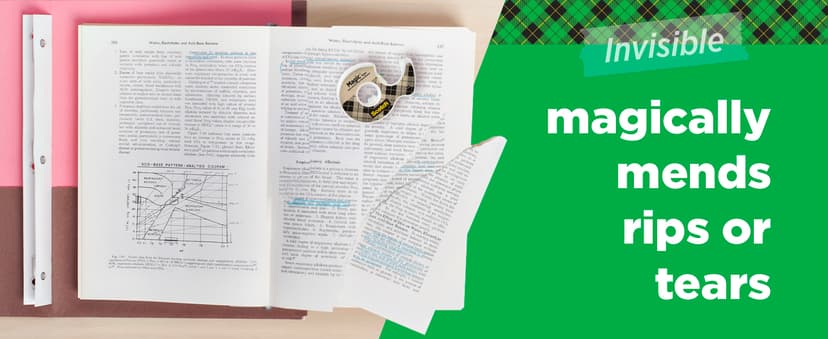 Scotch Magic Tape, Invisible, Home Office Supplies and Back to School Supplies for College and Classrooms, 6 Rolls with Dispensers