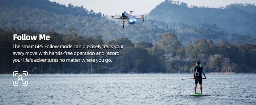 GPS Drone with Camera for Adults, 2K FPV Drone with 4.5" Screen Remote Controller, Brushless Motor, Auto Return, Follow Me, Tap Fly & Circle Fly, Long Flight Time Foldable Quadcopter for Beginners