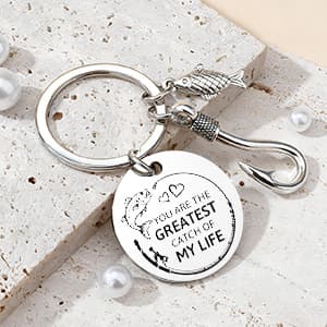 Gifts for Fishermen Fishing Lovers Gifts for Men Cool Fisherman Stuff for Mens Unique Fishing Accessories for Men with Keychain Mug Hat Socks B0FWJFQ3HG