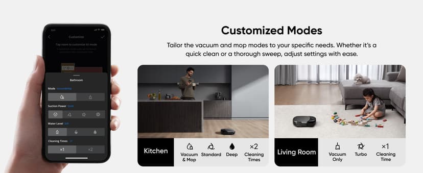 eufy Robot Vacuum Omni S1 Pro, HydroJet System with Roller Mop, Robot Vacuum and Mop Combos, Eco-Clean Ozone, Incrediable Suction, Obstacle Avoidance, Auto Mop Washing & Drying, Self-Emptying