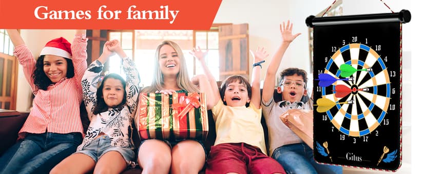 Gitus Magnetic Dart Board Indoor Outdoor Games for Kids with 12 Darts, Gifts for Teenage Boys Teen Boy Gift Ideas Gifts for Boys 8 9 10 11 12 13 14 Years Old Game Room Decor