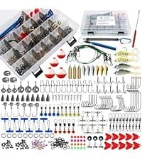 FREE FISHER Ice Fishing Reels 3.2:1 Gear Ratio Ultra Smooth 3+1Ball Bearings Strength CNC-machined Aluminum Inline Ice Fishing Reel with Left/Right Hand Retrieve