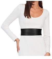 VONMELLI 2 Pack Women's Leather Belts for Jeans Dresses Fashion Gold Buckle Ladies Belt