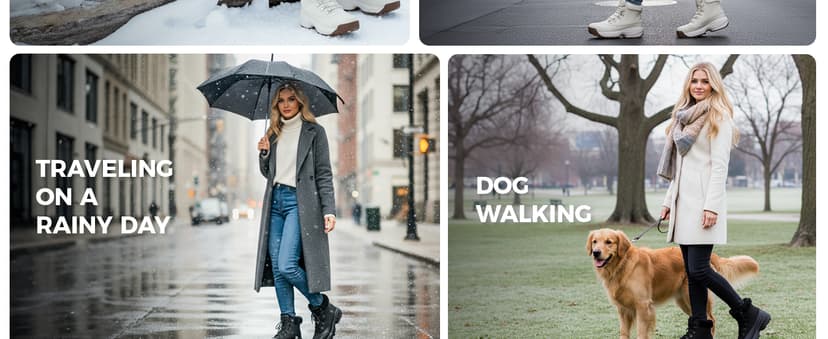 TEYTAP Waterproof Winter Snow Boots for Women丨Insulated-Warm Fur-Lined Booties丨Non-Slip Cushion Outdoor Walking Boots丨Lightweight Comfortable Casual Suede Leather Short Boots