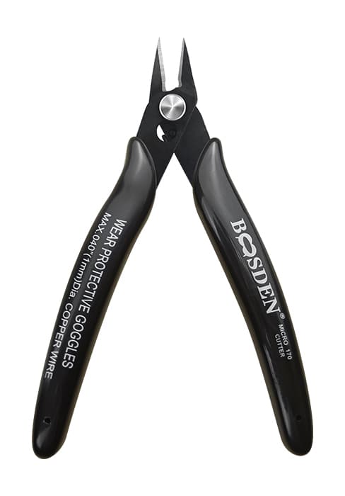 Spring Loaded Flush Cutter Dike for Crafting, Artificial Flower Jewelry Making, Flush Cut Plier Floral Wire Cutter Dyke Snip BOOSDEN Wire Cutter 6.5 inch Cutting Pliers Diagonal Cutter Metal Snipper B08ZCHYGN7