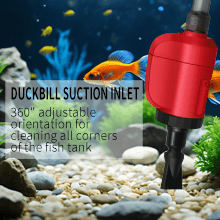 Electric Aquarium Vacuum Gravel Cleaner, 36W 6 in 1 Multifuction Automatic Fish Tank Gravel Cleaner Vacuum for Wash Sand & Water Changer