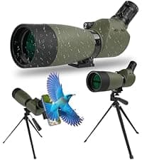10x50 Binoculars with Dual Independent Eyepiece Adjustment, with BAK4 Prism FMC Lens Low Light Vision & Large View - Professional Binocular for Bird Watching Hunting Stargazing Sports Travel