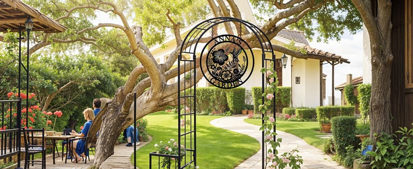 Metal Signs Customized | Personalized Garden Stake Metal Sign | Custom Metal Garden Sign | Personalized Garden Name Sign | Custom Sign Outdoor Metal | Gardening Decor Gifts for Gardeners