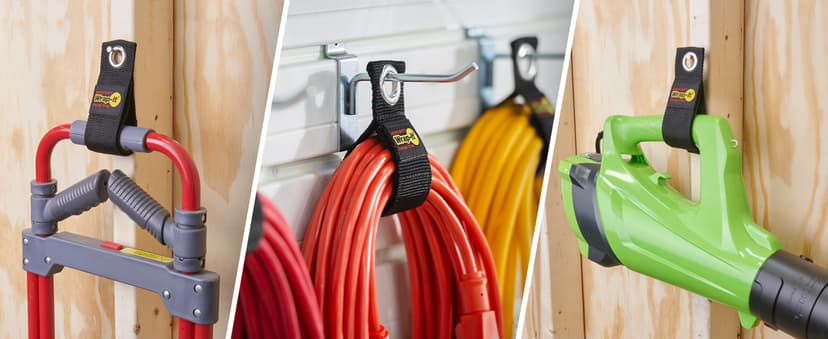 Garage Storage Extension Cord Organizer Cable Straps and Yard Cord Storage for Hose Organizer, Tools, RV Accessories Heavy-Duty Wrap-It Storage Straps - Assorted 6-Pack B06Y5Q4VZD