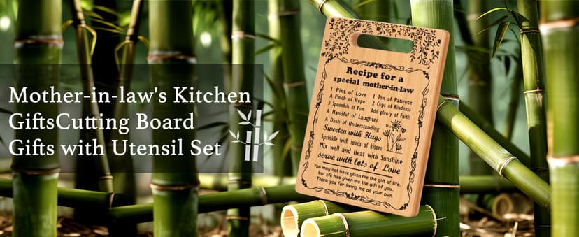 from Daughter Son in Law Best Mother in Law Birthday Christmas Wedding Gift to My Mother in law Cutting Boards Set Great Gifts for Mother in law Mother of the Bride Groom Gifts B0CG3KJ9S8