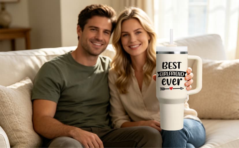 Birthday Gifts for Girlfriend - Anniversary, Christmas, Valentine Day Gift for Women, Her - Best Girlfriend Ever Tumbler SpenMeta Gifts for Girlfriend - Girlfriend Birthday Gifts - 40oz Tumbler B0H2GY21XK