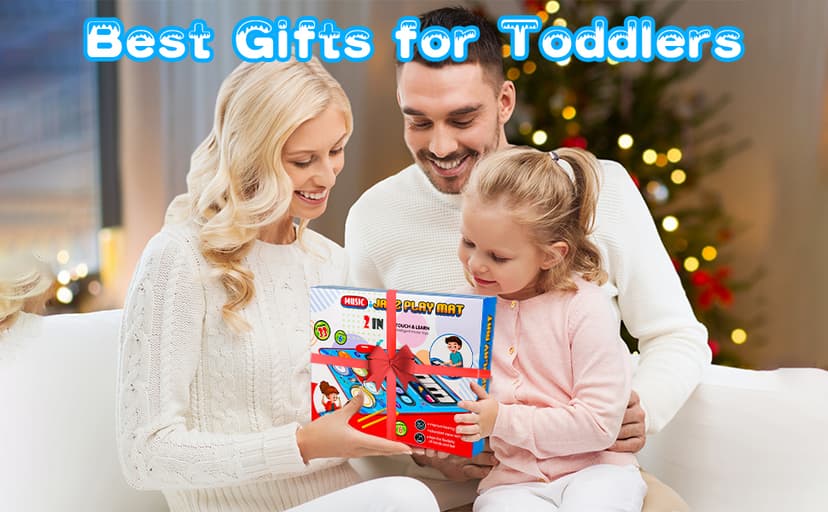 Baby Toys for 1 Year Old: Baby Musical Mat Toddler Toys Age 1-2 - 2 in 1 Piano Drum Babies Play Mat - Infant Music Toy 12-18 Months Babies Birthday Valentines Gifts for 1 2 3 Year Old Boys Girls