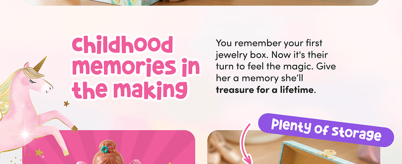 Music Boxes for Little Girls, Toddler Jewelry Box for 4 Year Old Kids, Toys for Toddlers, Birthday Gifts for Kids 5-9 Years Giggle & Honey® Musical Unicorn Jewelry Box for Girls B0CHKLZ7PJ