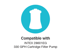 Intex Swimming Pool Easy Set Filter Cartridge Replacement - Type H (4 Pack)