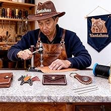 Handmade Handmade Genuine Leather Card Holder with Snap Closure - Ultra Slim Minimalist Wallet, Hand-Stitched Compact Front Pocket Card Case for Men & Women (Dark Coffee)