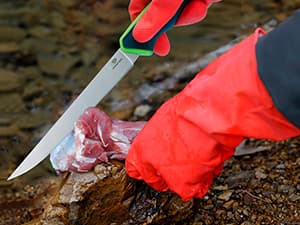 Mossy Oak Hunting Field Dressing Kit - 10 Piece Portable Butcher Game Processing Set with Storage Case, for Deer Hunting, Fishing, Camping, Survival