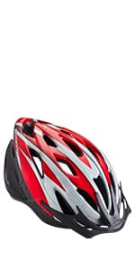 Schwinn Thrasher Helmet for Adults, Size 58-62 cm for Riders Ages 14+, Microshell, Adjustable Dial & Straps, Interior Padding, Air Vents, Lighted or Unlit, Visor, Adult Bike Helmet