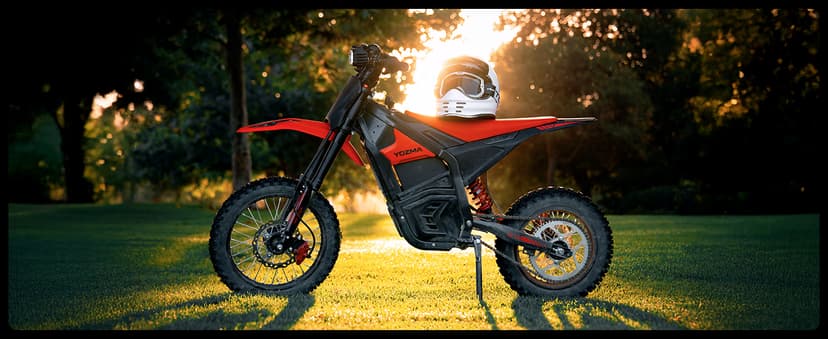 Yozma IN10 Electric Mini Dirt Bike for Teens & Adults, 14"/12" Fat Tire 2600W Electric-Motorcycle with 48V 23AH Battery Ebike 40MPH Hydraulic Brakes Mountain Off-Road EBike, Fit Age 13+