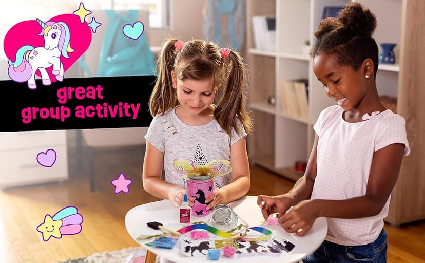 Light-up Unicorn Fairy & Mermaid Lanterns Craft Kit – Christmas Gifts for 8 9 10 11 12 Year Old Girls - Creative Art Girl Toys 8-10 Years Old and Up - Craft Kits for Girls Ages 8-12 - Tween Gift Ideas