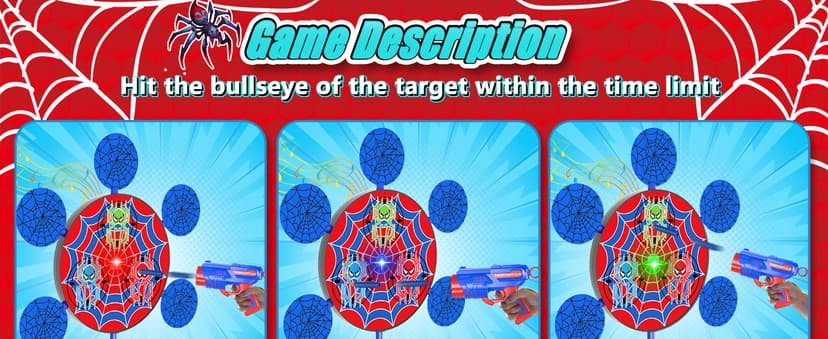 Shooting Games Toys for Nerf Gun Party, Shooting Targets with 2 Toy Guns 40 Foam Darts Kids Outdoor Indoor Toys for Birthday Easter Xmas Gifts for 4 5 6 7 8 9 10+ Year Old Boys Kids