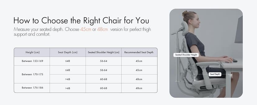 LiberNovo Dynamic Ergonomic Desk Chair + StepSync Footrest Bundle - Comfy Home Office Chair with Adaptive Lumbar Support, 160° Recline & Built-in Spine Stretch, Black+48cm