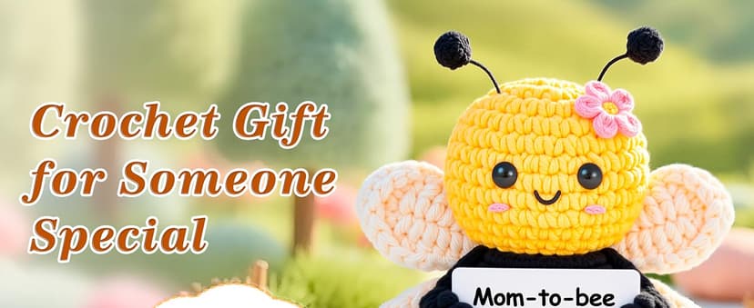 Mom to Be Gifts, Pregnancy Gifts for Expecting Mom, First Time Moms, Wife, Friend, Sister, Mommy to Be Gift, Gift for Pregnant Women, Cute Handmade Crochet Bee Support Present B0F99T7Q2R