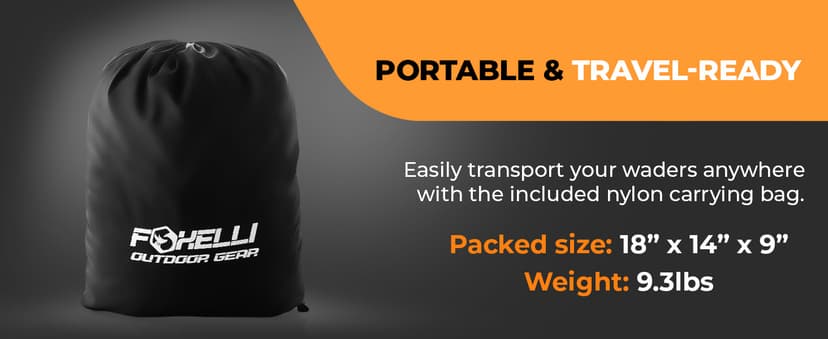 Foxelli Chest Waders, Waterproof 4mm Neoprene Hunting & Fishing Waders for Men & Women with Boots