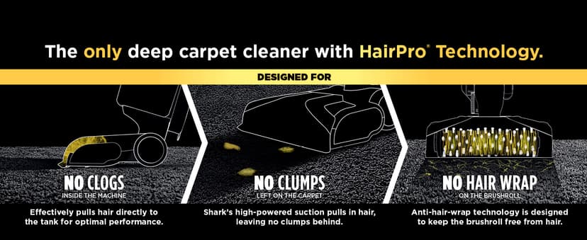 Shark Carpet Xpert Hair Pro with Stain Striker, Upright Carpet, Area Rug & Upholstery Cleaner, Carpet Shampooer, 4 Tools, Copper, EX301