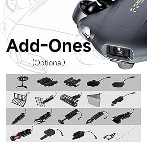FIFISH QYSEA V6 Expert M200A Underwater Drone with Robotic Arm, AI Vision Lock Portable ROV with Q-Interface, Underwater Robot with Industrial Case, 6 Hours Working Time, 4K Camera, 660ft Dive
