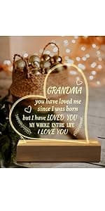 Hiipeenow Valentines Day Gifts for Girlfriend, to My Girlfriend Acrylic Engraved Night Light 15 * 19CM Presents, Birthday Anniversary Christmas Valentines Day Gifts for Girlfriend