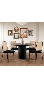 Leather Office Guest Chair No Wheels High Back Computer Reception Chairs with Padded Arms Waist Pillow for Gaming Meeting Conference Waiting Room, Black