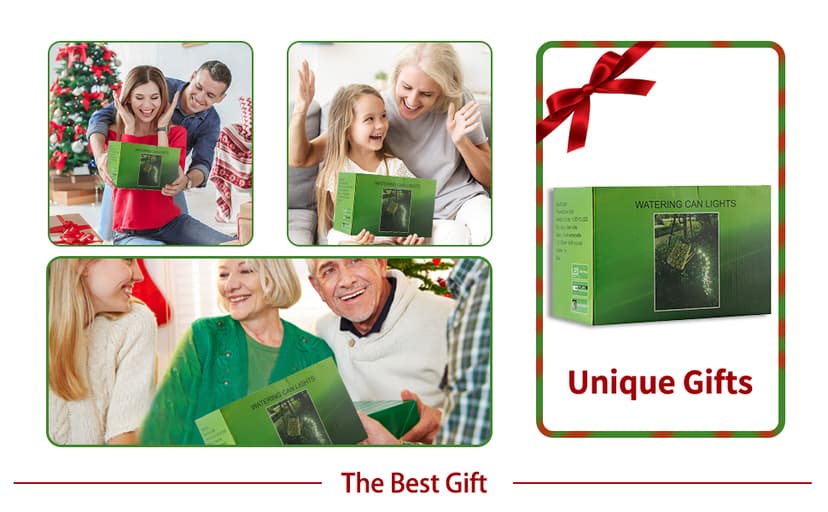 Solar Lights Outdoor Garden Decor, Large Hanging Waterproof Watering Can Landscape Lights Outside Decorations for Yard Front Porch Patio Backyard Gardening Gift for Mom Grandma Women Birthday