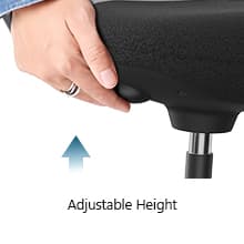 Standing Desk Chair, Adjustable Ergonomic Standing Stool, Swivel Sitting Balance Chair, Anti-Slip Bottom Pad