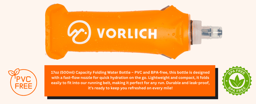 Vorlich® Running Gift Box, 13 Essential Items for Runners, Includes Run App, 8-Week Run Plan, Running Belt, LED Headtorch, Water Bottle & More