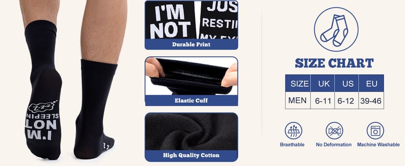 Personalized Fathers Day Gift for Dad Husband, Christmas Stocking Stuffers for Men; Comfortable and Soft Novelty socks Niorasen Birthday Gifts for Men Husband Gamer Teen Boys, Cotton Funny Socks B0D5LZSVSV