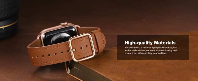 MNBVCXZ Leather Bands Compatible with Apple Watch Band Women, Womens Genuine Replacement Strap for iWatch Series 11 10 9 8 7 6 5 4 3 2 1 SE 3 SE 2 SE (42mm 41mm 40mm 38mm, Pink Sand/Rose Gold)