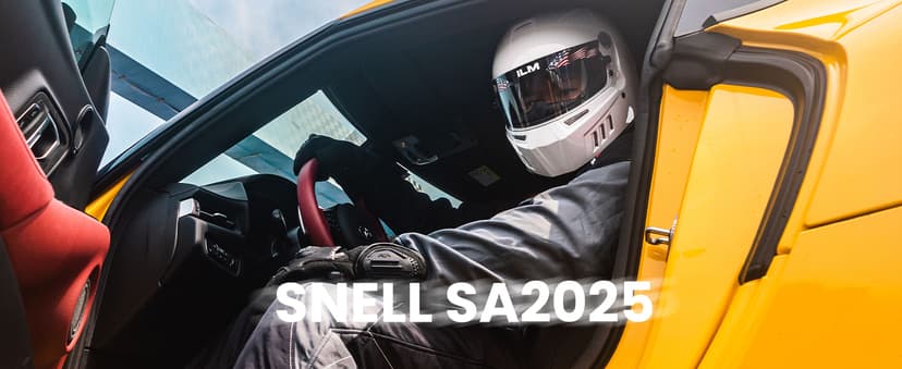 ILM Snell SA2025 Full Face Auto Racing Helmets Lightweight Fiberglass for Adult Men and Women Model 890