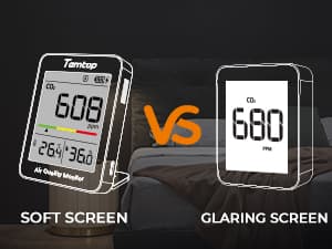 Temtop CO2 Monitor Indoor air Quality Monitor Portable CO2 Meter, CO2, Temperature, Humidity Home, Office or School