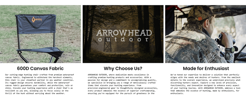 ARROWHEAD OUTDOOR 360° Degree Swivel Hunting Chair Stool Seat, Perfect for Blinds, No Sink Feet, Supports up to 450lbs, Carrying Case, Steel Frame, Fishing, High-Grade 600D Canvas