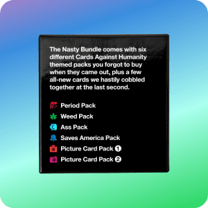 Cards Against Humanity: Nasty Bundle • 6 Nasty Themed Packs + 10 All-New Cards