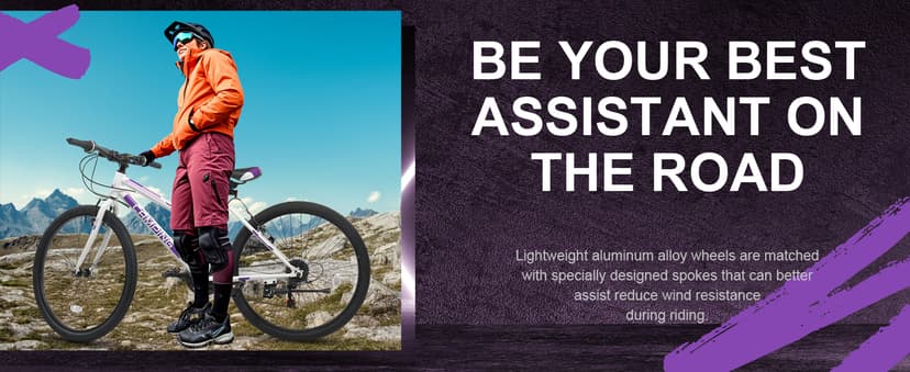 Ktaxon 20/24/26 Inch Mountain Bike, 7/21-Speed Adult Bicycle with Sturdy Steel Frame, Front Suspension, Excellent Twist Shifting, Easy to Assemble and Stylish Cool Look for Men Women