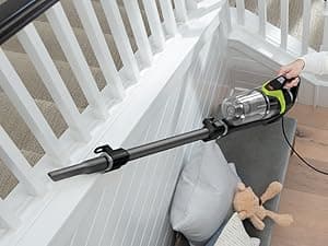 Bissell PowerGlide Slim Corded Vacuum, Powerful Pet Hair Pickup on Carpet & Hard Floors, Lightweight Swivel Steering, 3-in-1 Capabilities with Dusting & Crevice Tool, XL Tank, 3070, Black & Green