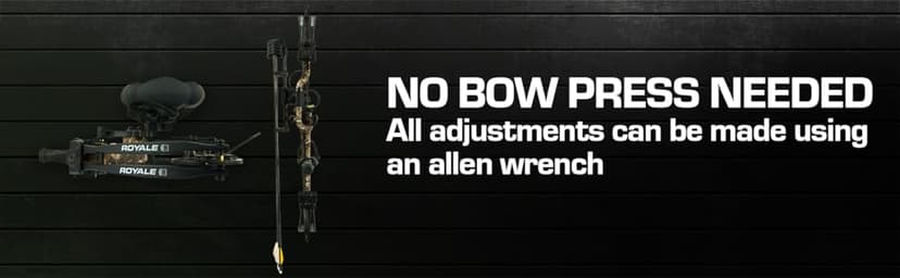 Bear Archery Royale Ready to Hunt Compound Bow Archery Set with Archery Accessories for Adults and Youths, 12”- 27” Draw Length, 5-50 Lbs Draw Weight, Up to 290 FPS