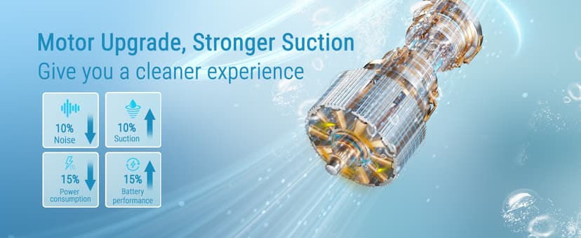 (2025 New) WYBOT Hyson 100 Handheld Pool Vacuum with Two Brush Heads, Cordless Pool Vacuum for Above Ground Pool, Telescopic Pole, 60 Mins Runtime, Deep Cleaning for Spa/Hot Tub/Small Pool